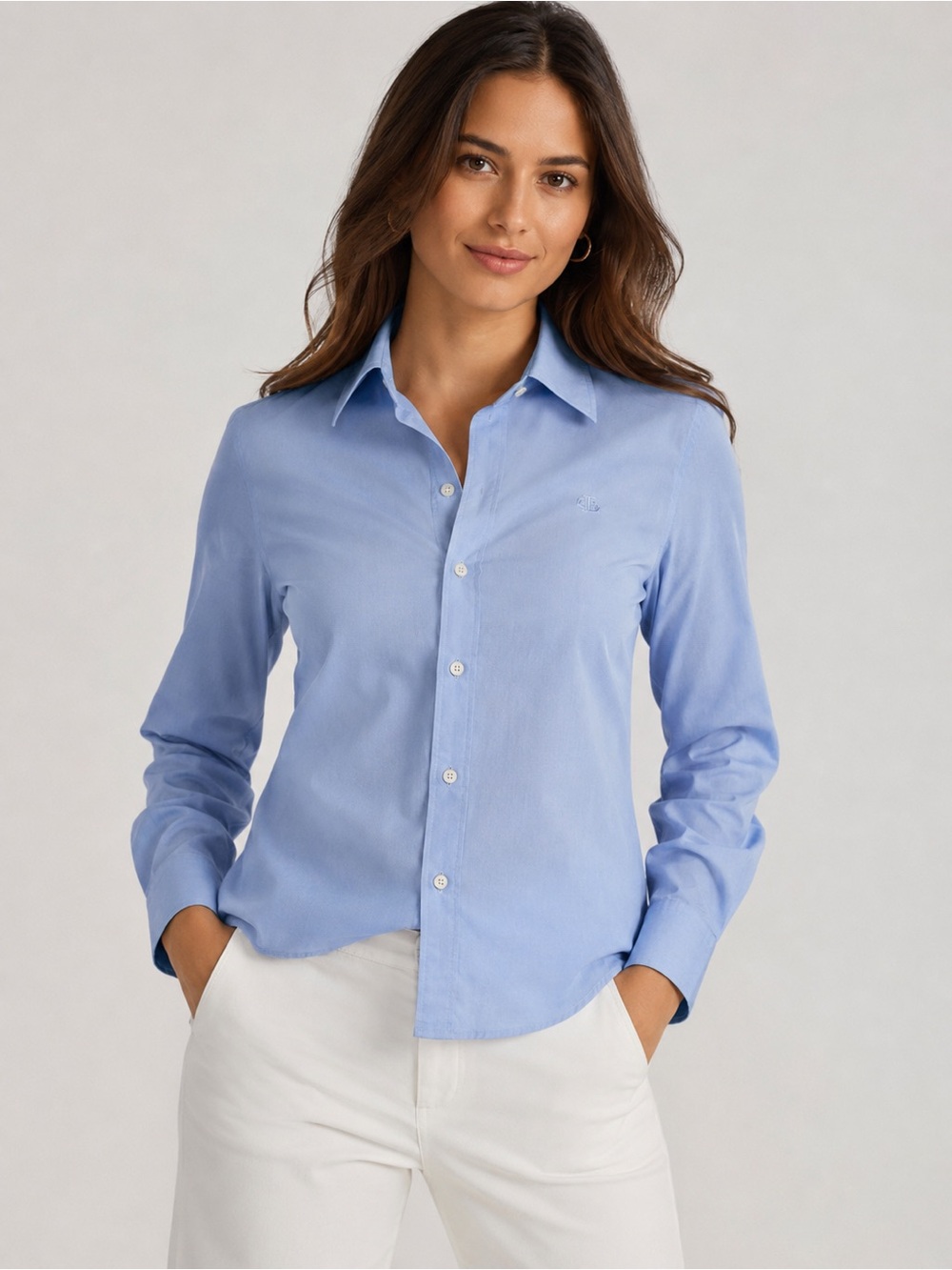 Lauren Ralph Lauren Women’s Blue Button-Down Shirt
